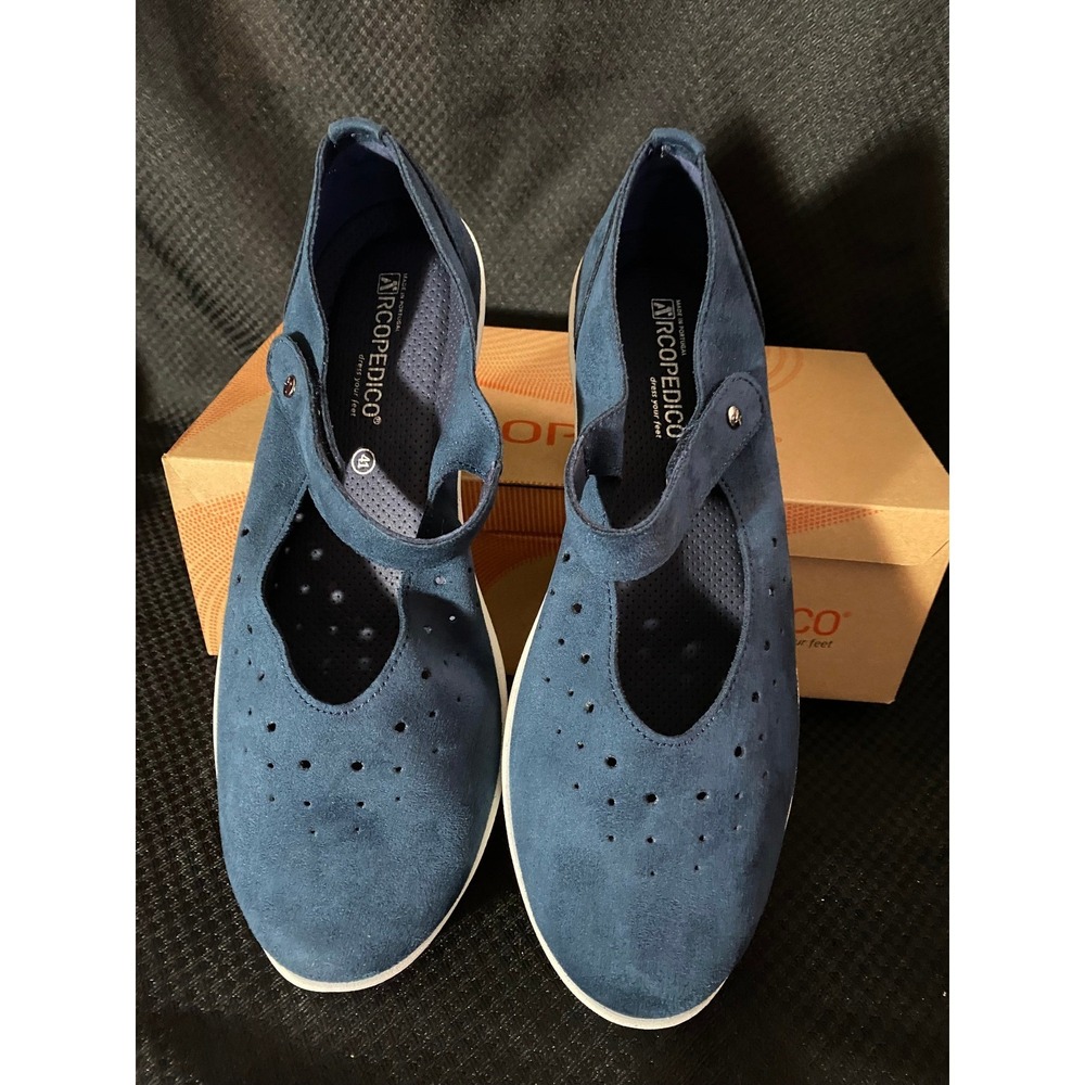 Arcopedico Sisley H91 Gal Navy Navy Mary Jane Flats Size 40 New in Box - Picture 5 of 9